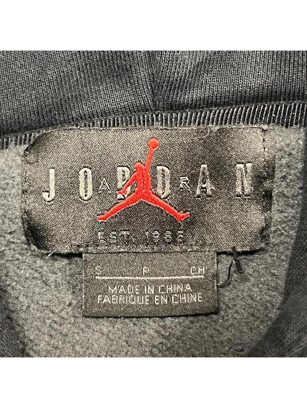 Off-White X Air Jordan Black Pullover Hoodie View 3